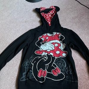 Disney Parks Minnie Mouse Hoodie Size M